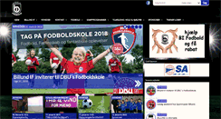 Desktop Screenshot of billundfodbold.dk